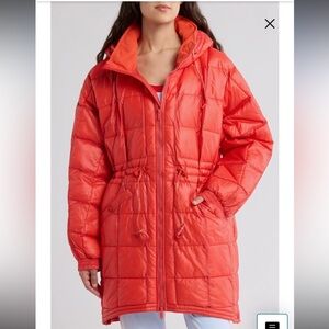 Free People FP Movement Patricia Packable Quilted Coat NWOT L